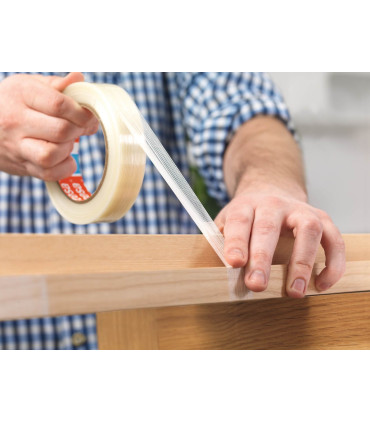 Balicí páska Tesa se skelným vláknem - ultra pevná, čirá, 25 mm x 50 m, 1 ks