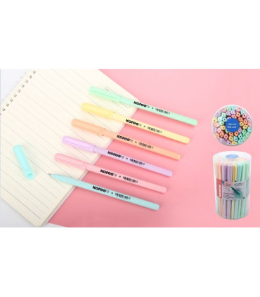 Kuličkové pero Kores K0 Pen - trojhranné tělo, 1 ks, mix barev