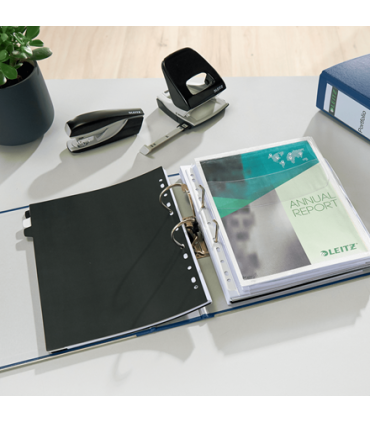 Pákový pořadač Leitz 180° MAXI - A4+, šíře hřbetu 8 cm, modrý