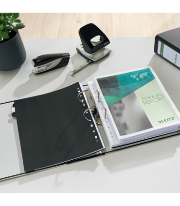 Pákový pořadač Leitz 180° MAXI - A4+, šíře hřbetu 8 cm, černý