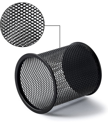 Drátěný kalíšek na tužky - malý, černý