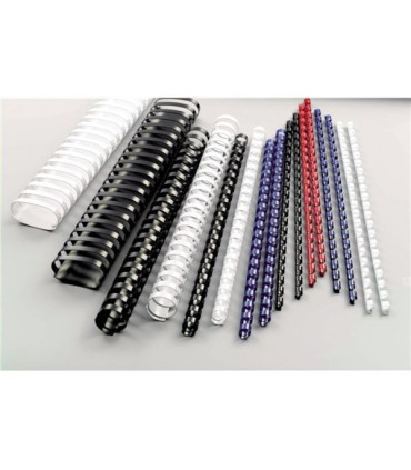 Hřbety plastové GBC 19 mm, modré, 100 ks