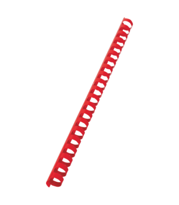 Hřbety plastové GBC 16 mm, červené, 100 ks