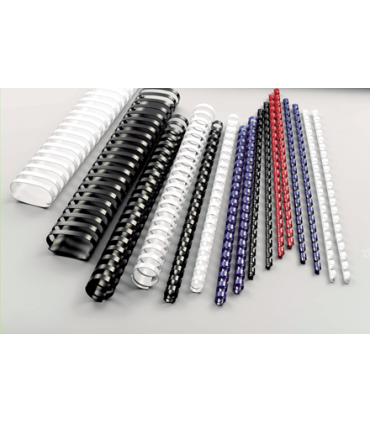 Hřbety plastové GBC 16 mm, červené, 100 ks