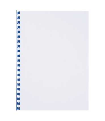 Hřbety plastové GBC 8 mm, modré, 100 ks