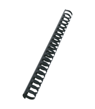 Hřbety plastové GBC 25 mm, černé, 50 ks