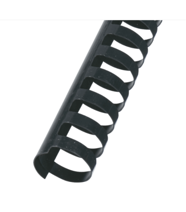 Hřbety plastové GBC 25 mm, černé, 50 ks