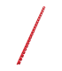 Hřbety plastové GBC 10 mm, červené, 100 ks