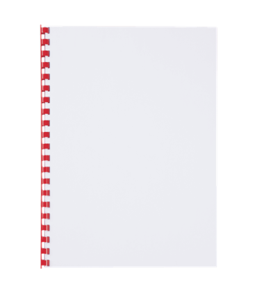 Hřbety plastové GBC 10 mm, červené, 100 ks