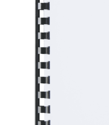 Hřbety plastové GBC 16 mm, černé, 100 ks, kapacita 120 listů