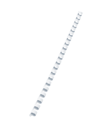 Plastové hřbety Q-Connect - 10 mm, bílé, 100 ks