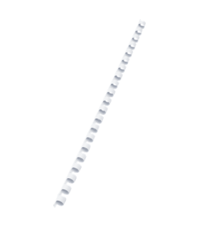Plastové hřbety Q-Connect, 8 mm, bílé, 100 ks