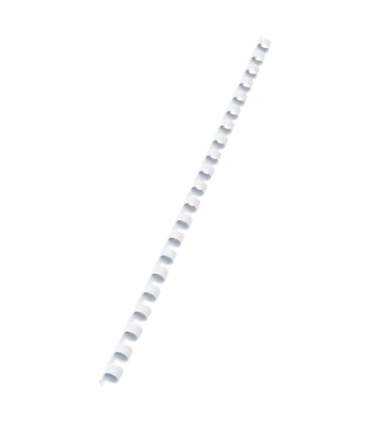 Plastové hřbety Q-Connect, 8 mm, bílé, 100 ks