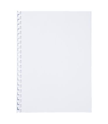 Plastové hřbety Q-Connect, 8 mm, bílé, 100 ks