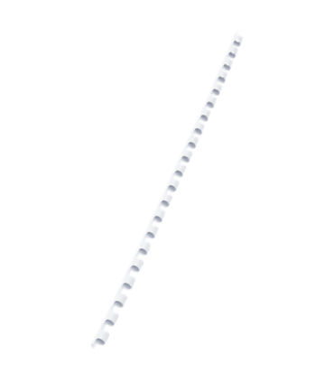 Plastové hřbety Q-Connect, 6 mm, bílé, 100 ks