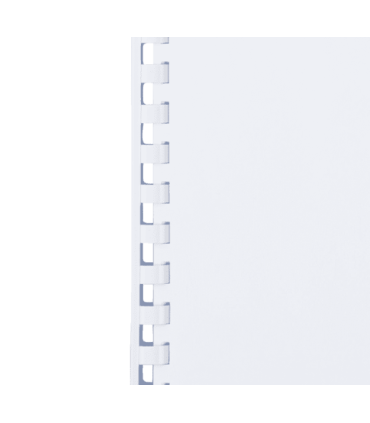 Plastové hřbety Q-Connect, 6 mm, bílé, 100 ks