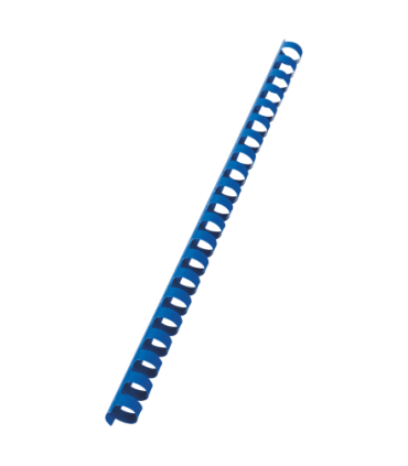 Hřbety plastové GBC 19 mm, modré, 100 ks