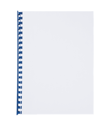 Hřbety plastové GBC 19 mm, modré, 100 ks