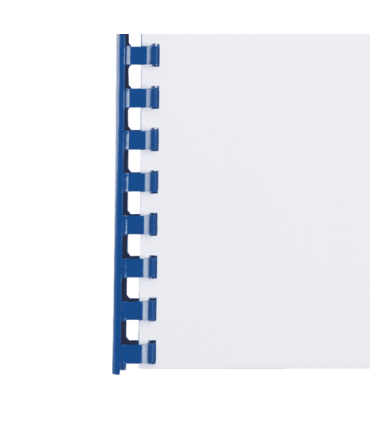 Hřbety plastové GBC 19 mm, modré, 100 ks