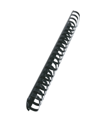 Plastové hřbety GBC, 51 mm, černé, 50 ks, kapacita 450 listů