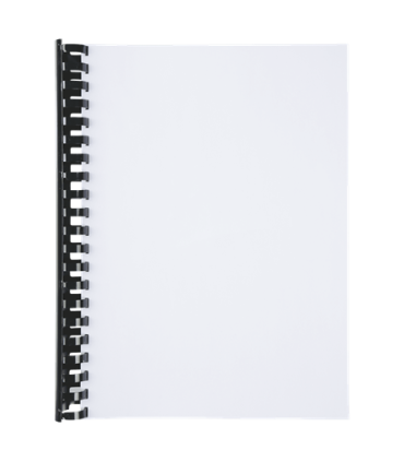 Plastové hřbety GBC, 51 mm, černé, 50 ks, kapacita 450 listů