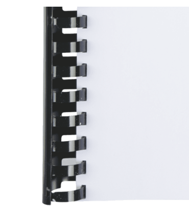 Plastové hřbety GBC, 51 mm, černé, 50 ks, kapacita 450 listů