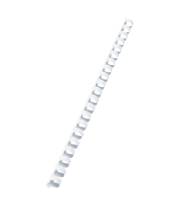 Plastové hřbety Q-Connect, 12 mm, bílé, 100 ks