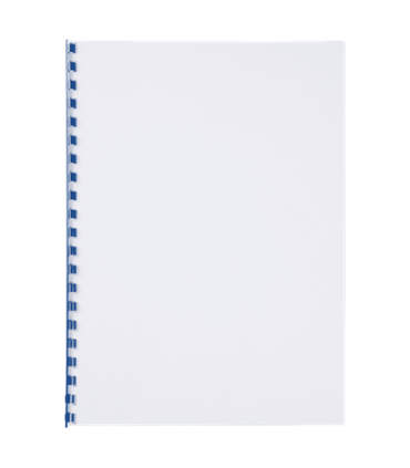 Hřbety plastové GBC 6 mm, modré, 100 ks