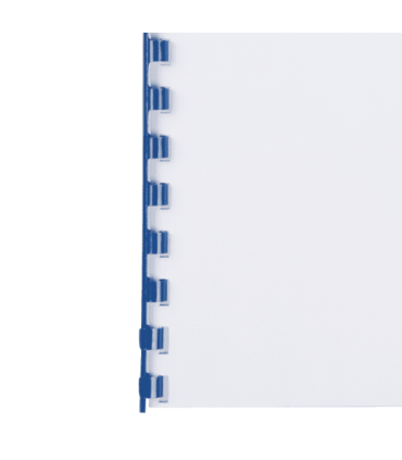 Hřbety plastové GBC 6 mm, modré, 100 ks