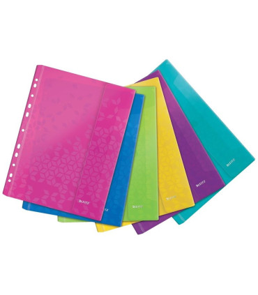 Euroobaly na suchý zip Leitz WOW - A4, 200 mic, mix barev, 6 ks