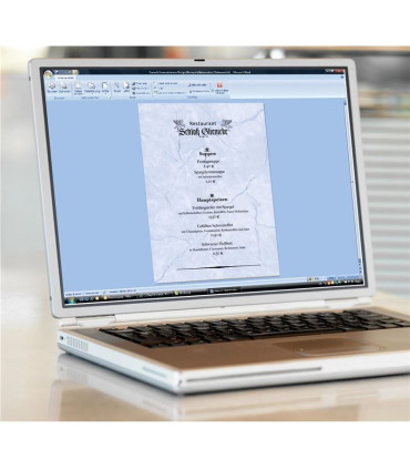 Dekorativní papír Sigel - A4, 90 g/m2, motiv modrá žula, 100 listů