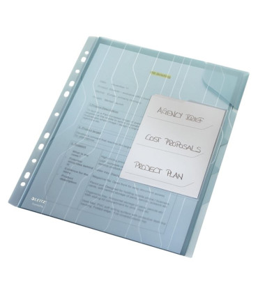 Třídicí euroobaly Leitz CombiFile - A4, 200 mic, modré, 3 ks, obaly na smlouvy