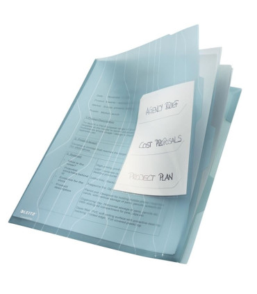 Třídicí euroobaly Leitz CombiFile - A4, 200 mic, modré, 3 ks, obaly na smlouvy