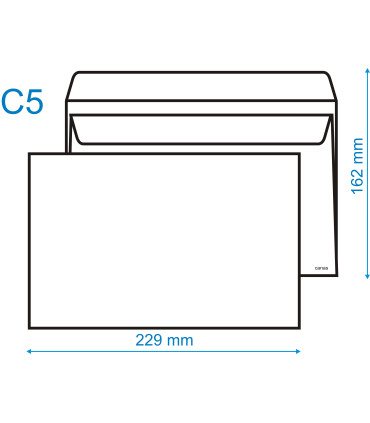 Obálky C5 - s vnitřním tiskem, samolepicí, 500 ks