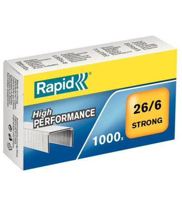 Drátky do sešívačky Rapid Strong - 26/6, 1000 ks