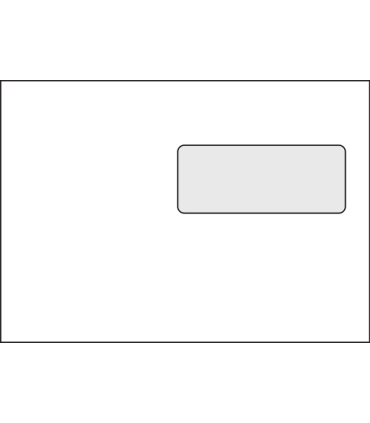 Obálka C5 s okénkem vpravo, s lepící páskou, 1000 ks