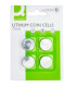 Knoflíkové lithiové baterie Q-Connect - 3V, CR2032, 4 ks