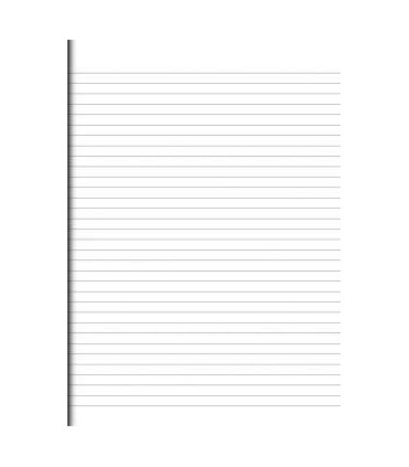 Papír, samostatné listy A3 - linkované, 60g/m2, 200 listů