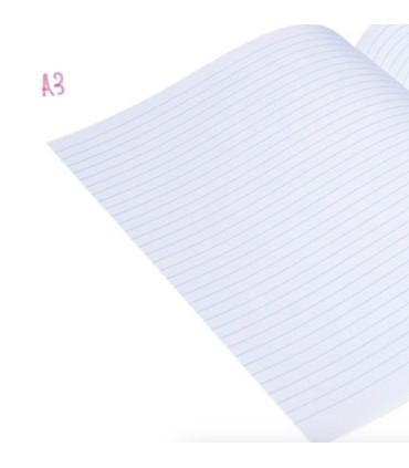 Papír, samostatné listy A3 - linkované, 60g/m2, 200 listů