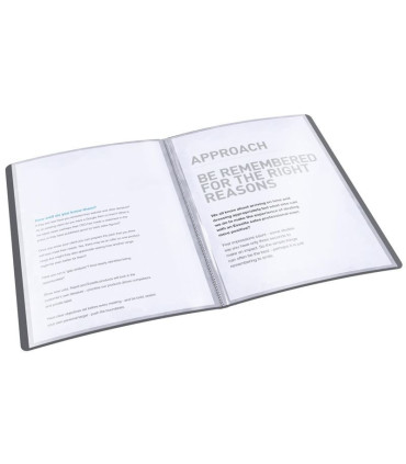 Katalogová kniha Esselte VIVIDA - A4, 20 kapes, černá