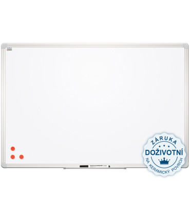 Magnetická tabule Ceramic Premium- keramický povrch, hliníkový rám 120x90 cm