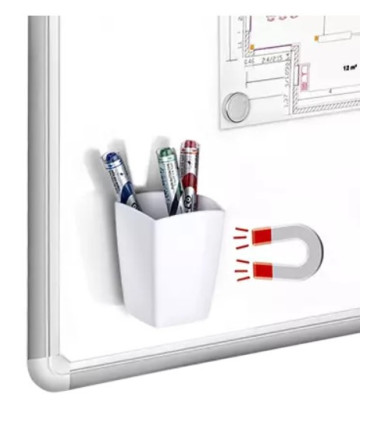 Magnetický kelímek na popisovače 530M, bílá