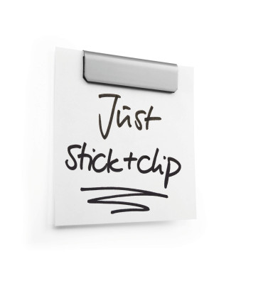 Samolepicí magnetický klip DURAFIX - 60 mm, černý, 5 ks