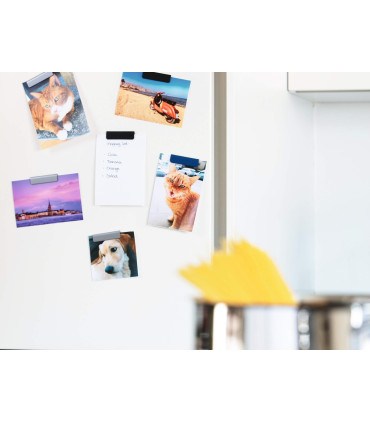 Samolepicí magnetický klip DURAFIX - 60 mm, černý, 5 ks