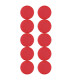 Magnety Centropen červené, sada 10ks