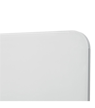 Skleněná tabule Nobo s výklopnou lištou, 99x56 cm, bílá
