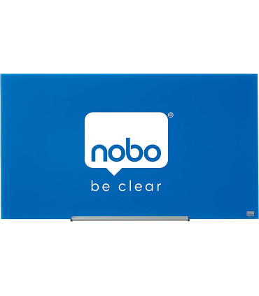 Skleněná tabule Nobo s odjímatelnou lištou, 126x71cm, modrá