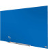 Skleněná tabule Nobo s odjímatelnou lištou, 126x71cm, modrá