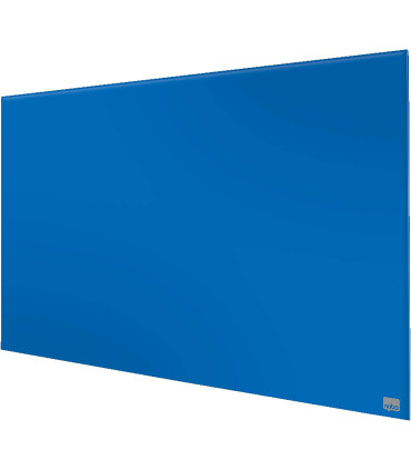 Skleněná tabule Nobo s odjímatelnou lištou, 126x71cm, modrá