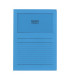 Zakládací obal L s okénkem - A4, papírový, modrý, 1 ks